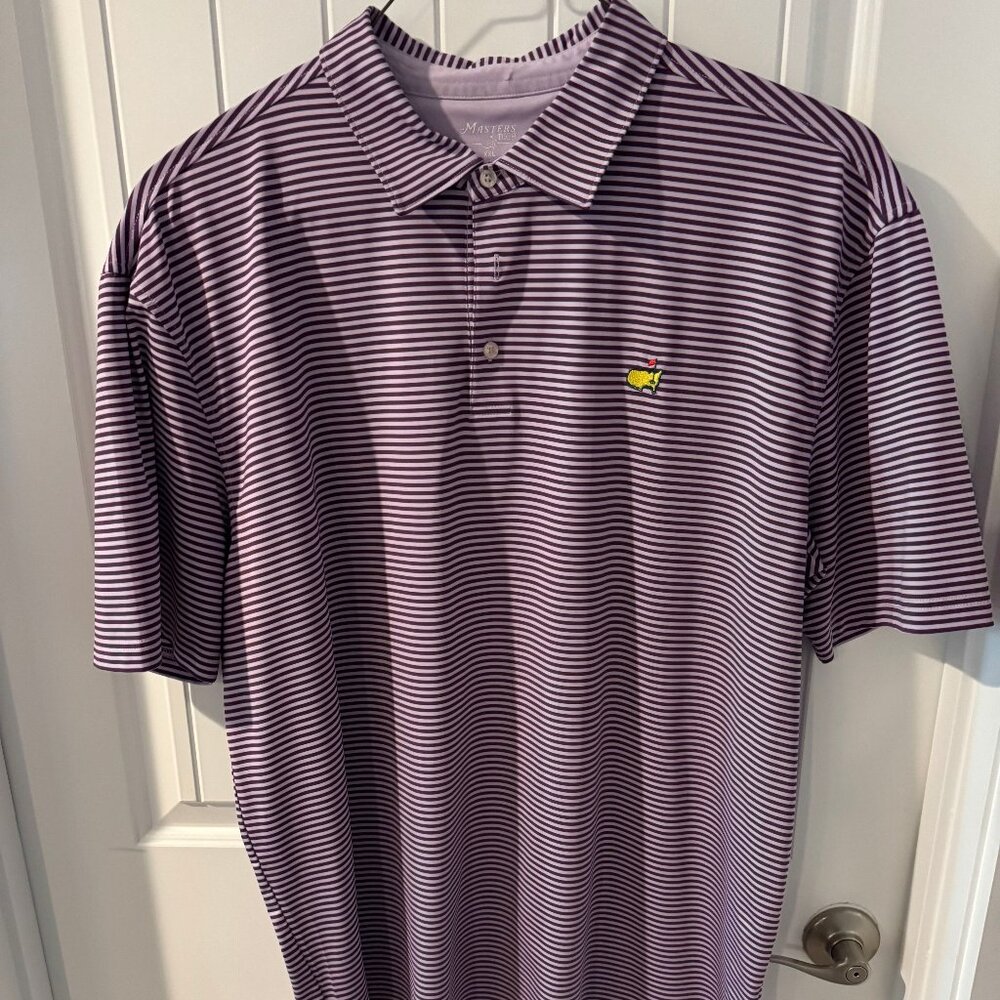Masters Tech Golf Performance Polo XXL Purple White